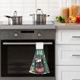 thumbnail image 4 of Yayeee Kitchen Hanging Hand Towels Set of 2 with Loop Bathroom Absorbent Tie Towel, Christmas Cat, 4 of 7