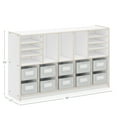 thumbnail image 5 of Guidecraft EdQ Shelves and 10 Bin Storage Unit 30" White: Wooden Kids' Classroom Bookshelf with Cubbies and Organization for Home, 5 of 5