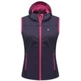 thumbnail image 7 of Little Donkey Andy Women's Lightweight Softshell Vest, Hooded Windproof Sleeveless Jacket for Golf Travel Hiking Running Purple XL, 7 of 7