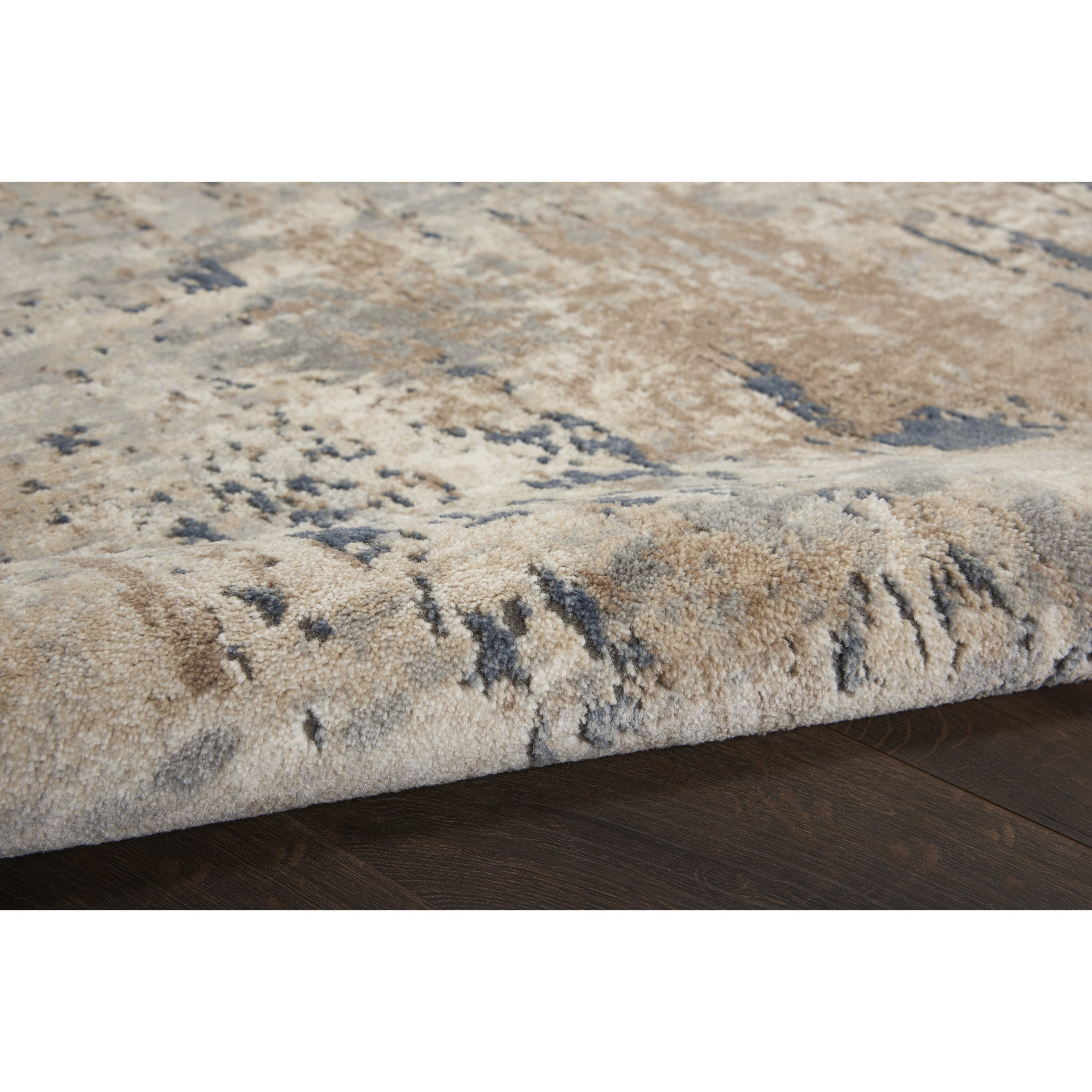 Nourison Concerto Rustic Beige/Grey 6'7" x 9'6" Area Rug, (7x10)