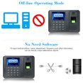 thumbnail image 3 of Zootealy LCD Fingerprint Time Clock with 2.8-inch Display Screen, USB Data Transfer, and Multi-language Support, 3 of 6