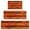 Halloween Striped Pumpkin, variant on Halloween Witch Spooky Icons Pattern Kitchen Rugs Sets Of 3,Kitchen Runner Rugs Non Skid Washable,Decorative Kitchen Floor Mats for Kitchen,Sink,Laundry,17"x30"+ 17"x47" + 17"x59"