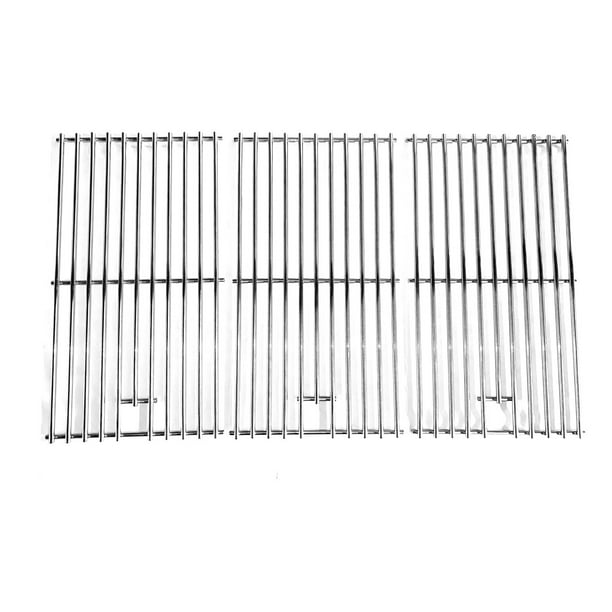 Replacement 304 Solid Stainless Steel Cooking Grates for Kenmore D02M90220, Charbroil 463230515