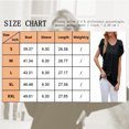 thumbnail image 4 of TEMOFON Womens Summer Tops Chiffon Blouses Short Sleeve Crew Neck Shirts Summer Casual Polka Dot Tops Black, 4 of 4