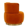 thumbnail image 5 of ARCTICSCORPION Velvet Swivel Armchair, Orange, 5 of 9