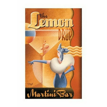 Lemon Drop Martini Bar Poster Print by Michael Kungl (23 x