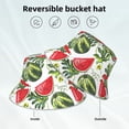 thumbnail image 5 of Kll Watermelons Bucket Hat For Women Men Packable Travel Beach Sun Hat Outdoor Rave Accessories Reflective Fisherman Cap, 5 of 9