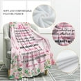 thumbnail image 2 of Sisters Gifts Pink Flowers Floral Blanket Birthday Christmas Halloween Presents for Women Kids Girls Mom Wife Home Bedroom Spring Butterfly Decor Mother''s Day Plush Throw 60"x80", 2 of 6