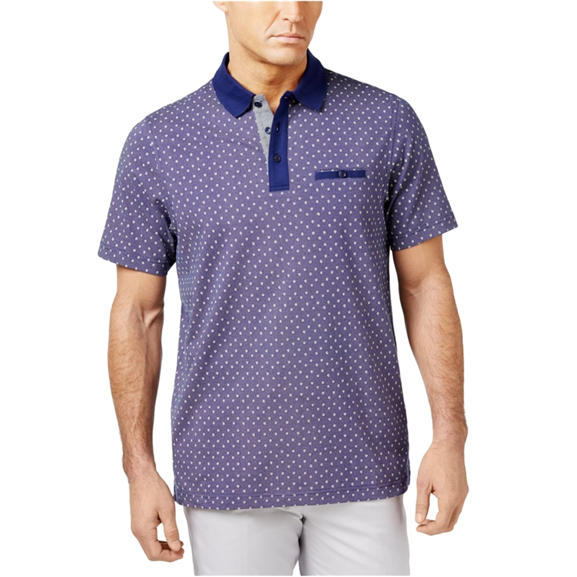 Tasso Elba - Tasso Elba Mens Birdseye Rugby Polo Shirt - Walmart.com - Walmart.com