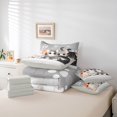 thumbnail image 6 of Feelyou Kawaii Cat Teens Bedding Comforter Set 7pcs, Cute Cartoon Kitten Queen Bedding Sets, Anime Animal Style Reversible Queen Sheet Sets, Breathable Home Decor, 6 of 8