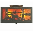 thumbnail image 5 of Meyda Tiffany 128311 Elk At Lake 2 Light 10" Wide Flush Mount Square Ceiling Fixture -, 5 of 7