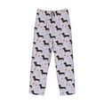 thumbnail image 6 of Uemuo Dachshund Dog Puppy Pattern Men's Wide Leg Palazzo Lounge Pants with Pockets Light Weight Loose Comfy Casual Pajama Pants-, 6 of 9