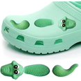 thumbnail image 4 of Hole Shoe Charm Decoration, Funny Crocodile, Dragon, Snake Shape PVC Shoe Buckle Manual DIY Hole Shoe Accessory Fashion Trend Hole Shoe Matching Party Gift, 4 of 4