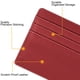 thumbnail image 4 of Tarjetero Fintie Slim, minimalista, de piel con bloqueo RFID, 4 of 7