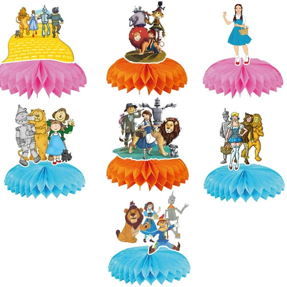 The Wonderful Wizard of Oz Centerpieces Honeycomb Table Toppers Decorations for Photo Props Birthday Party Decor Supplies