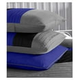 thumbnail image 6 of Loft 8-Piece King Comforter Set, Gray/Blue/Black Luxury Striped Bedding for All Season, 6 of 9