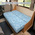 thumbnail image 4 of FUIALDOLG RV Couch Covers Stretchy Washable, Compatible with Camper Motorhome RV Jackknife Sofa Cover(Underwater Marine Life Line Art Pattern), 4 of 7