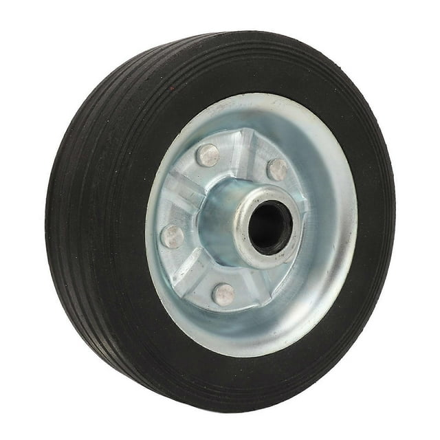 6 Inch Trailer Wheel 1200 Lbs Load Capacity Stable Swivel Caster Wheels For Trailer Jack Lawnmowers Utility Carts Rubber Wrapped Iron Wheel