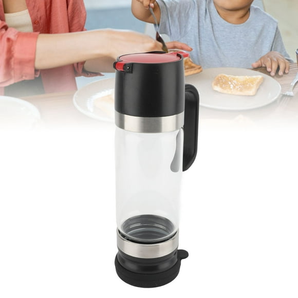 Glass Honey Dispenser, 11.8oz Honey Pourer Dispenser, No Drip Honey Container with Handle, Olive Oil Dispenser, Ideal for Honey and Syrup, Easy to Clean