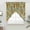 Blue, variant on Orange Lemons Swag Valances for Windows, Kitchen Window Curtains Over Sink, Summer Botanical Checkered Farmhouse Window Treatment Curtains for Living Room/Bedroom Curtains 2 Panel Sets 36"x45"