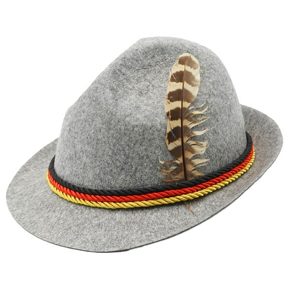 Men’s German Bavarian Oktoberfest Costume Hat for Halloween Dress Up Party and Beer Festival