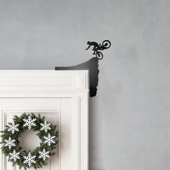 Dtchengua Wooden Door Corner Decor - Handcrafted Hanging Ornament for Wall, Living Room, Entryway, Adds Cozy Farmhouse Charm