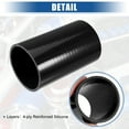 thumbnail image 3 of Unique Bargains 3.25" ID 6" Length 4-Ply Reinforced High Temp Straight Coupler Silicone Reducer Hose Black for Car, 3 of 6