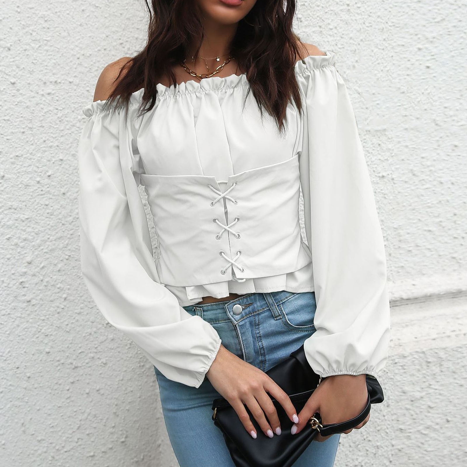 希少　LOV×PF LANTERN SLEEVE BAD FELLOWS 希少 LOV×PF LANTERN SLEEVE BAD FELLOWS Y2k Tops Aesthetic