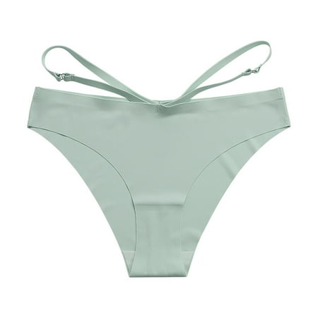 Njoeus Bikini Underwear for Women High Waisted Underwear for Women Women s Summer Seamless Yoga Silk Sports Quick-Drying Soft Stretch Women s Briefs Women s Panties