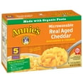 thumbnail image 2 of Annie’s Real Aged Cheddar Microwave Mac & Cheese with Organic Pasta, 5 Ct, 2.15 OZ Packets, 2 of 9