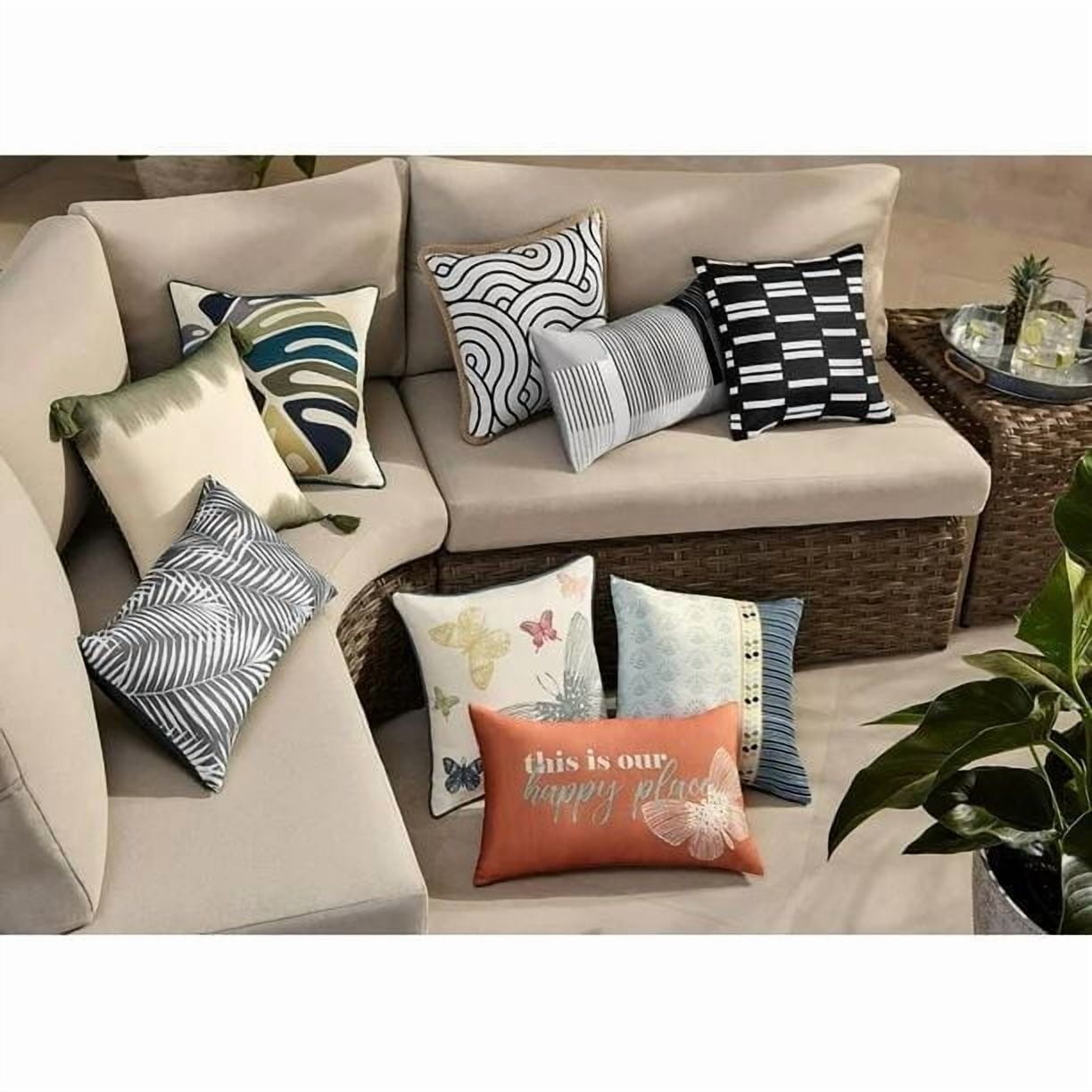 Paquet de 2 coussins décoratifs papillon