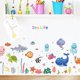 thumbnail image 1 of BRILLAR Calcomanías de pared Ocean Creatures: divertidas y coloridas pegatinas de vida marina para decoración de dormitorio y baño de niños, 1 of 5