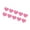 Pink, variant on Multipurpose Waterproof Reflective Heart Vehicle Stickers 10PCS Decals For Exterior Decoration Scratch Coverage