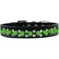 thumbnail image 3 of Pet and Dog Spike Collar, "Double Crystal  Neon Green Spikes", 3 of 5