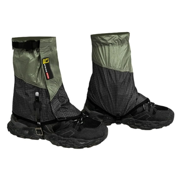 Sinyiin Light weight Silicones Coated Leg Gaiters Windproofed Snowproof Leg Protectors for Ice Climbing Hunting Expeditions