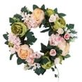 thumbnail image 3 of Guirnalda de flores artificiales Simulación de puerta de oficina en casa Decoración floral Colgante Guirnalda de flores falsas, Verde champán Kearding HA9080-01B, 3 of 6