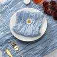 thumbnail image 3 of 10 Pieces  Gauze Cheesecloth Napkins 20×20 Inches Wrinkled Gauze Table Napkins Cheese Cloth Napkins for Wedding Baby Shower Birthday Party Easter Decor (Dusty Blue), 3 of 14
