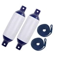 thumbnail image 4 of S SERENABLE 2 Pieces Boat Fenders Easy Installation Boat Accessory for Fishing Boat G0 Dark Blue Rope, 4 of 9