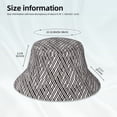 thumbnail image 3 of Balery Black White Stripes Sombreros para el sol para hombre y mujer, sombrero de pescador con UPF 50+, 3 of 6