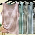 thumbnail image 4 of Seductiva Cami Tank Tops for Women Y2K Sleeveless Striped Spaghetti Strap Crop Tank Backless Slim Fit Aesthetic Going Out Tops Women with Chest Cushion Tank Summer Sleeveless Tops Womens Tops, 4 of 7