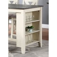 thumbnail image 3 of Simple Counter Height Dining Table, Storage Shelves, Wooden For Space Kitchen With Modern Wood Design, 3 of 6