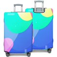 thumbnail image 2 of Stretch Luggage Cover XL(29-32in)– Elastic Travel Suitcase Protector with Handle Openings & Bottom Closure, Washable Polyester Spandex Suitcases Cover, Neon Light Print, 2 of 5