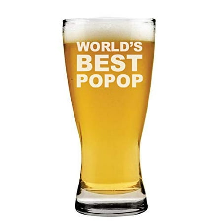 15 oz Beer Pilsner Glass World's Best Popop (Best Beer Glasses In The World)