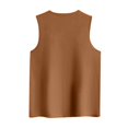 thumbnail image 4 of Women's Padded Tank Top Wide Strap Built-in Bra, Slim Fit Sleeveless Summer Vest, Solid Color Base Layer, Shoulder Shaping Ribbed Shirt, Breathable Camisole, 4 of 7