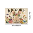 thumbnail image 3 of TechToyHub 23.6x15.7 Inch Easter Doormat,Spring Welcome Mat with Nonslip Backing,Absorbent Quick Dry Polyester Rug for Front Door Porch Indoor Outdoor Entryway Decor,Multicolor, 3 of 6