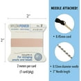 thumbnail image 7 of Griffin Nylon Bead Cord Perlseide – Light Pink Color – Size 2 (0.45mm) – 2 meters per card – Stainless Steel Needle Attached – For Knotting Pearls, Gemstones, Crystals and Beads, 7 of 7