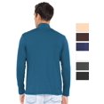 thumbnail image 3 of Stretch Is Comfort Men's Oh So Soft Luxe Mock Neck Turtleneck Long Sleeve Shirt | Adult Small- 5x, 3 of 6