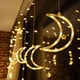 thumbnail image 2 of Galactic Symphony: cortina de luces con forma de luna y estrellas, resistente al agua y controlada de forma remota, de alto brillo, adecuada para lugares dispersos, decoración interior y exterior, 2 of 5