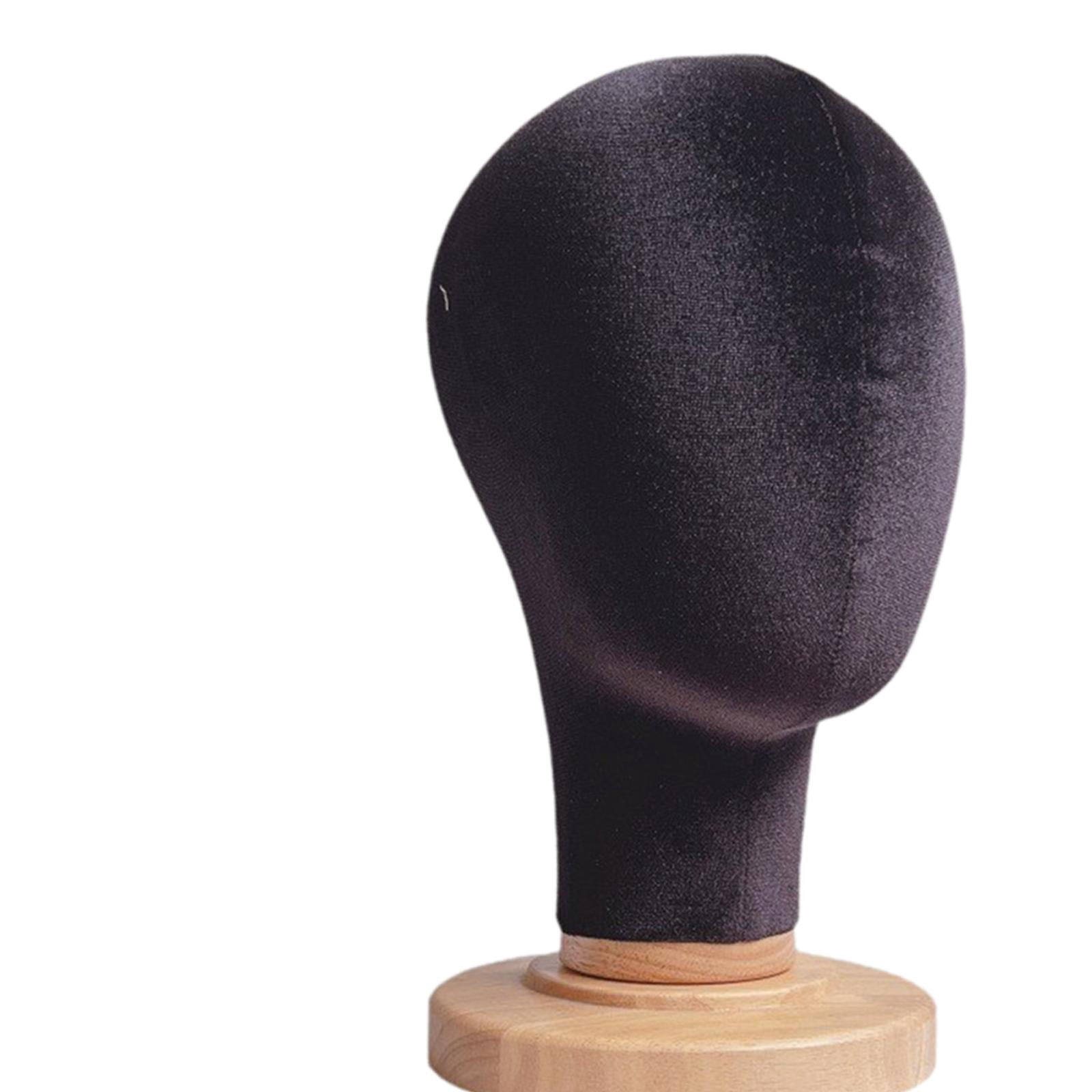 Serenable Mannequin Head Hat Rack Sturdy Manikin Head Model Space Saving Multifunctional Tabletop Holder for Salon Home Retail Shop Black