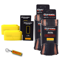 Pirelli Cinturato GRAVEL H Classic 35-622 (700x35c) Gravel Bicycle Tire SmarTUBE 33/45-622 Presta 60mm - 2 Pack